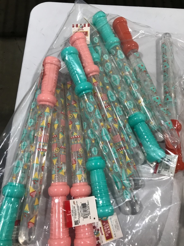 Photo 1 of 12 PACK BUBBLE WANDS VARIOUS PATTERNS 