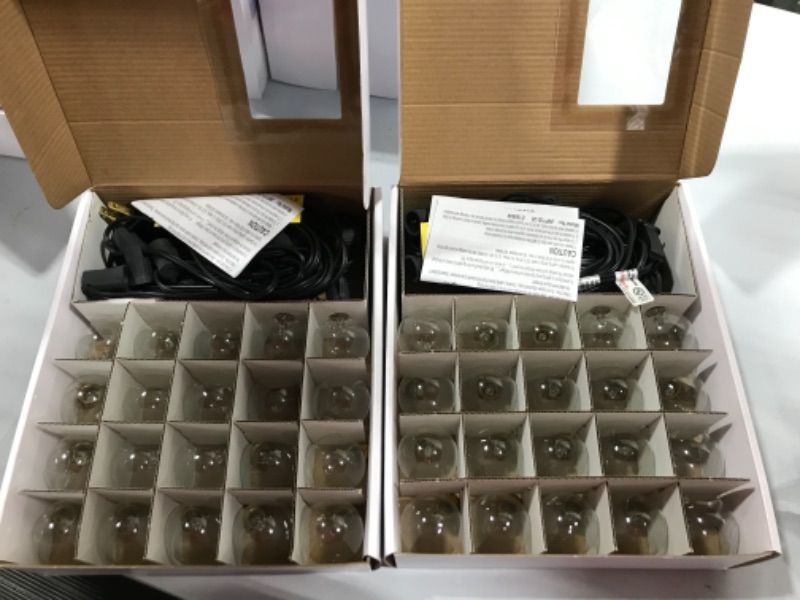 Photo 2 of BUNDLE OF 2 BOXES! 20ct Incandescent Outdoor String Lights G40 Clear Bulbs - Room Essentials™
