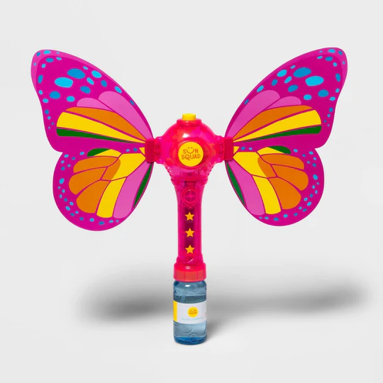 Photo 1 of BUNDLE OF 2 Light Up Butterfly Bubble Wand - Sun Squad