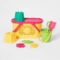 Photo 1 of 10pc Carry Bucket Sand Toy Set - Sun Squad™

