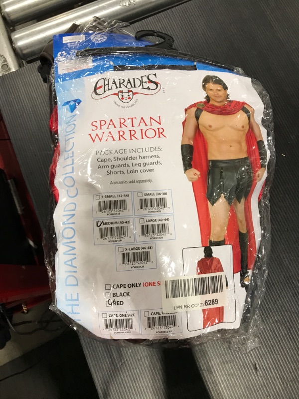 Photo 2 of Charades Men's Spartan Warrior W/Accessories M