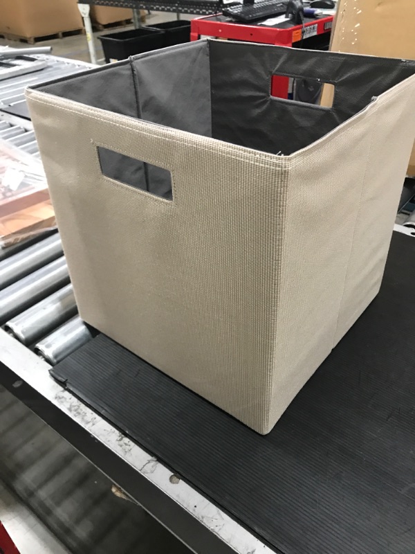 Photo 1 of 13" X 13" Fabric Bin Woven Yarn Dye - Brightroom™
