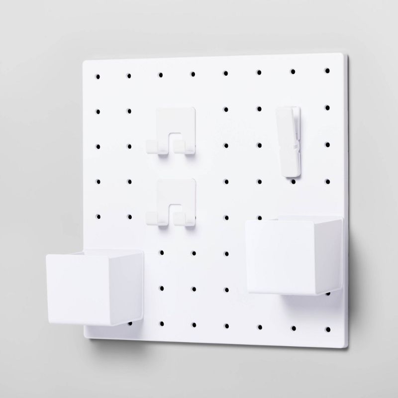 Photo 1 of 13" X 13" Pegboard Set White - Brightroom™
