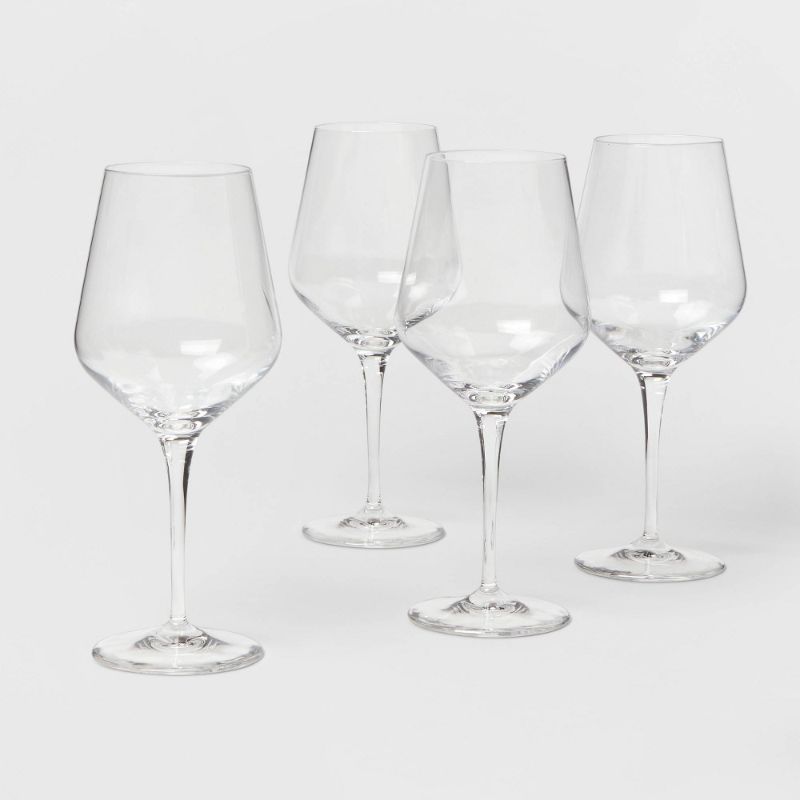 Photo 1 of 22oz 4pk Glass Atherton Red Wine Glasses - Threshold™
