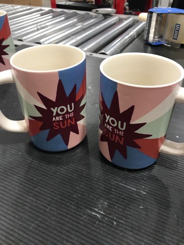 Photo 2 of 16oz Stoneware You Are the Sun Mug - Room Essentials™ 2pc