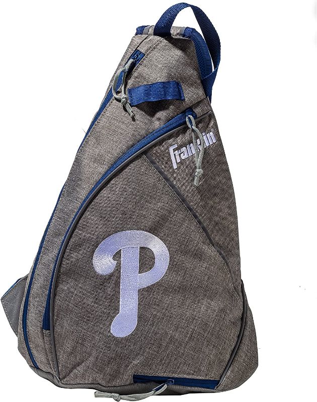 Photo 1 of Franklin Sports MLB Team Licensed Baseball Slingbak Crossbody Bag for Men and Women
