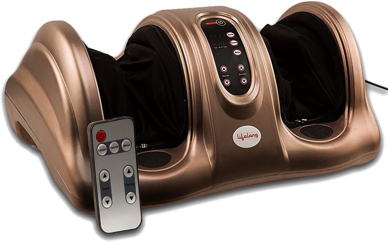 Photo 1 of Lifelong Foot Massager with Kneading Function for Pain Relief & Improving Blood Circulation with 4 Automatic Programs | Massage at Home, Foot Pain (1 Year Warranty, Brown)
