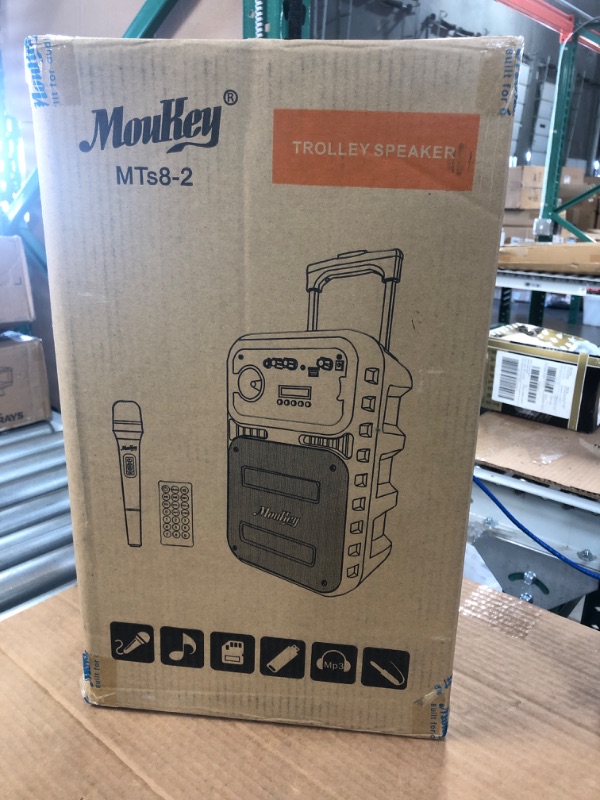 Photo 2 of Moukey Karaoke Machine/ Portable Bluetooth Speaker with Wireless Microphone