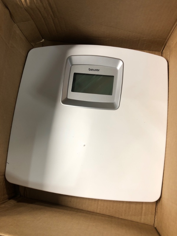 Photo 2 of Beurer PS25 Digital Bathroom Scale for Body Weight – 400lb Weight Capacity, Auto-Calibrate, XL Backlit Display – Glass Weight Scale, Precise and Accurate Digital Scale, Body Scale Personal Scale