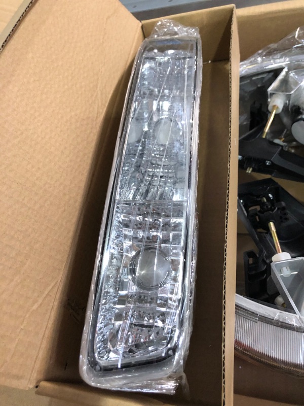 Photo 3 of DWVO Headlight Assembly - Chrome/Amber/Clear