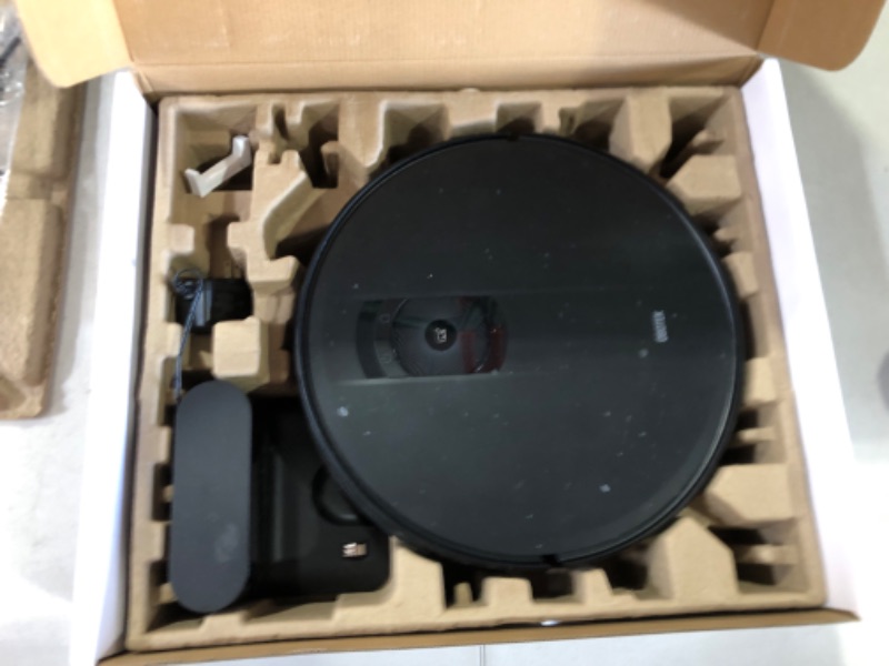 Photo 1 of *UNTESTED* Robot Vacuum and Mop Combo, WiFi/App/Alexa Control, Self-Charging Robotic Vacuum Cleaner - Black