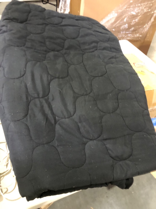 Photo 3 of *TESTED* *DAMAGED SEE NOTES*Heated Mattress Pad King Size Electric Mattress Pads Black 21"