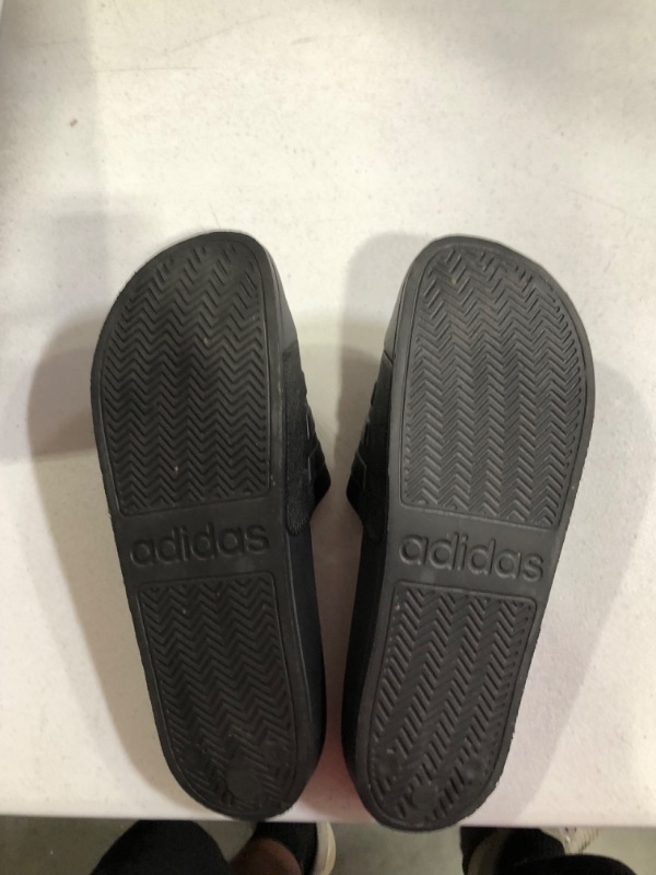 Photo 1 of Adidas Men's Adilette Comfort Adjustable Slide Sandals - Black, 10