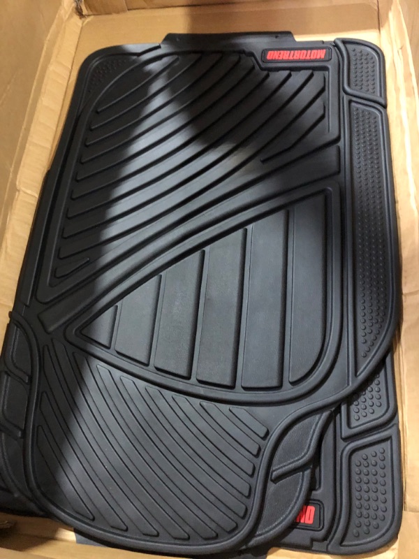 Photo 4 of Motor Trend FlexTough - for Cars Truck SUV, Automotive Floor Mats Black