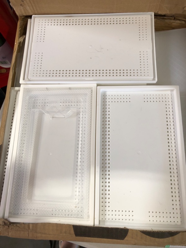 Photo 1 of SEESPRING 12 Pack Shoe Storage Box, Clear Plastic Stackable Shoe Organizer for Closet, Space Saving Foldable Shoe Sneaker Containers Bins Holders