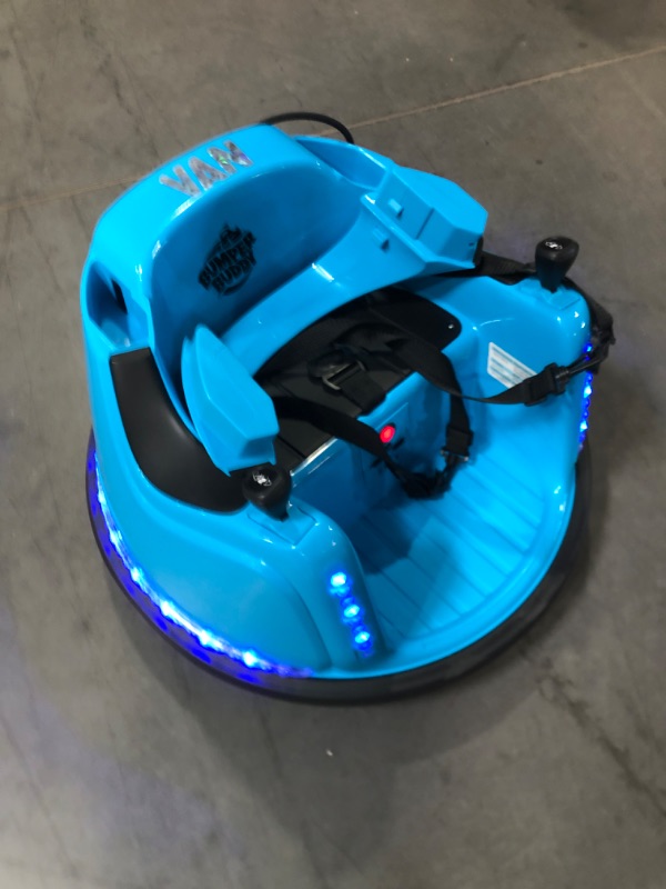 Photo 2 of (READ NOTES) Ride On Electric Bumper Car for Kids & Toddlers, 12V Blue