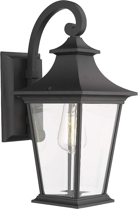 Photo 1 of (READ NOTES) Emliviar Outdoor Wall Lantern Black Finish, 18" Height