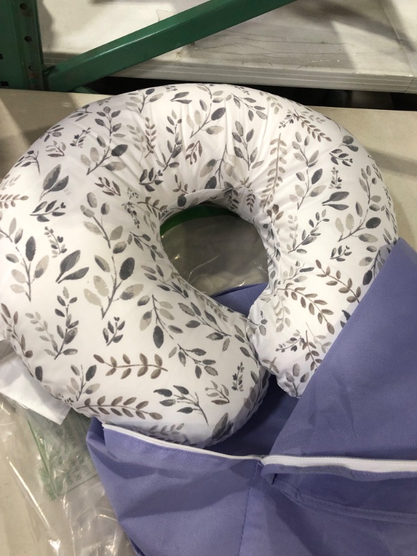 Photo 2 of Boppy Nursing Pillow and Positioner—Original | Gray Taupe Watercolor Leaves