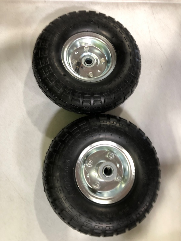 Photo 2 of (2 Pack) AR-PRO 10" Heavy-Duty Replacement Tire and Wheel for Hand Trucks and Gorilla Carts