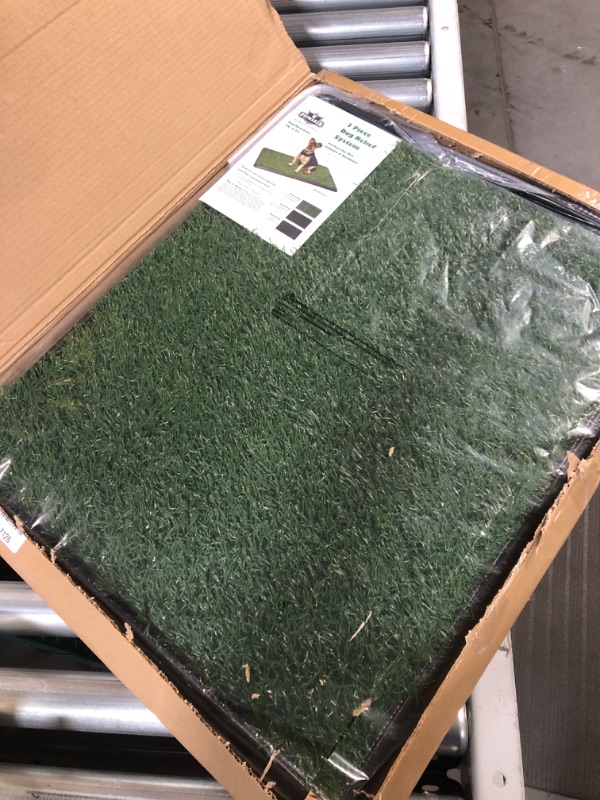 Photo 2 of Artificial Grass Puppy Pee Pad for Dogs and Small Pets - 20x25 Reusable 3-Layer Training Potty Pad 