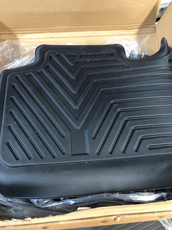 Photo 2 of YITAMOTOR Floor Mats Compatible with 2020-2023 Tesla Model Y, Custom Fit Black TPE Floor Liners 1st & 2nd Row All-Weather Protection Model Y Floor Mats