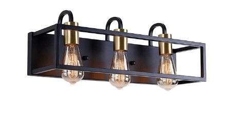 Photo 1 of 1 Pack Bathroom Light Fixtures,3 Light and 4 Light Industrial Vanity Light,Bathroom Lights Over Mirror