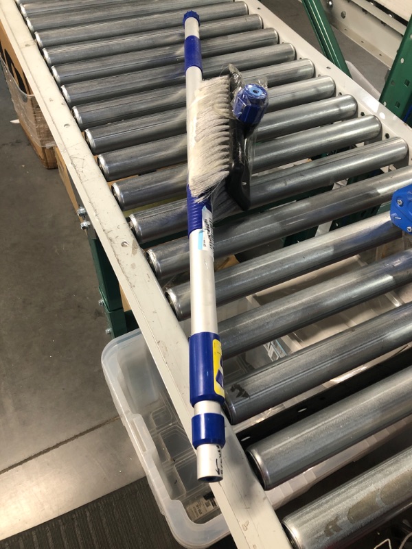 Photo 2 of Camco Flow-Through Wash Brush with Push Button Telescoping Handle