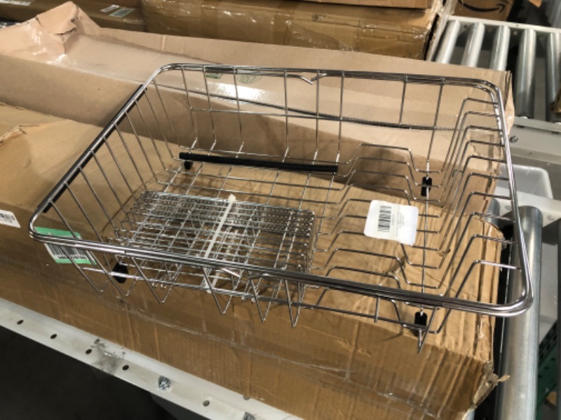 Photo 1 of *IN GOOD CONDITION* SANNO Dish Drying Rack with Stainless Steel Utensil Holder