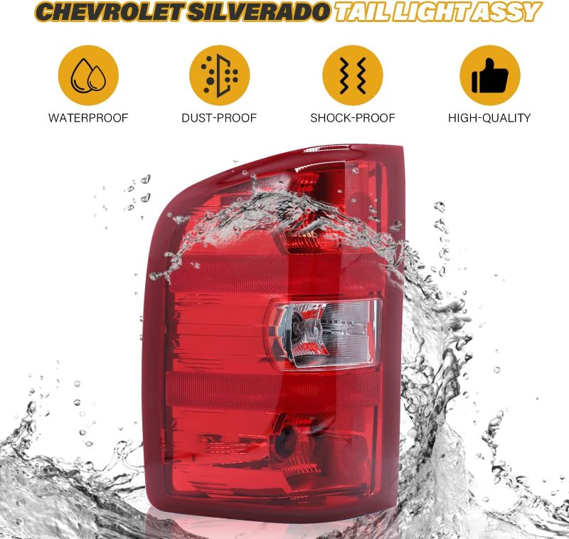 Photo 1 of *SEE NOTES* Huray Taillight For 2014-2018 Chevy Silverado, Black trim

