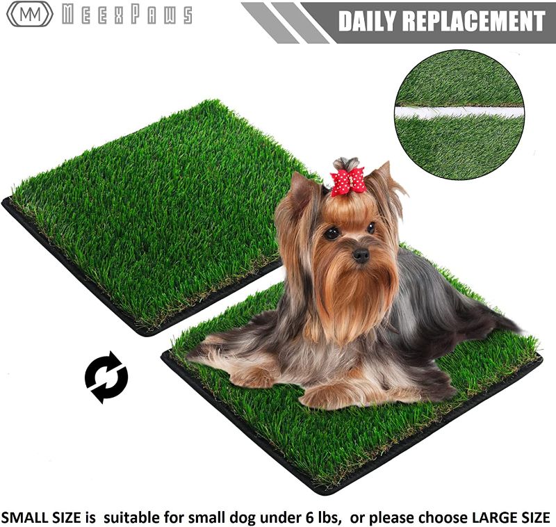 Photo 1 of *PADS ARE CLEAN* Meepaws Artificial Grass Dog Toilet Pads, Size X-Small