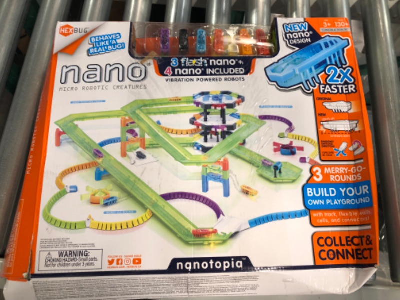 Photo 2 of *POSSIBLY MISSING PARTS* HEXBUG Flash Nano nanotopia, over 130 pieces