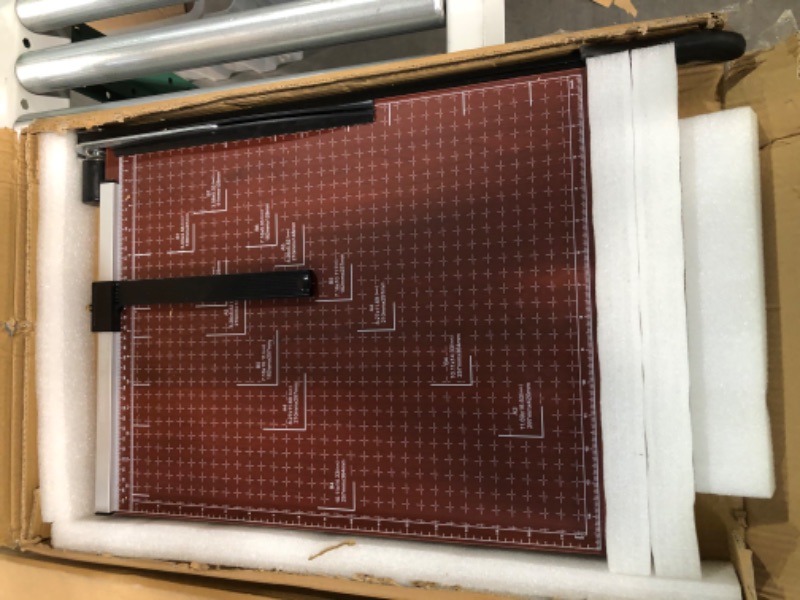 Photo 2 of Heavy Duty Guillotine Paper Cutter, A3 Large Paper Trimmer Blade Gridded 