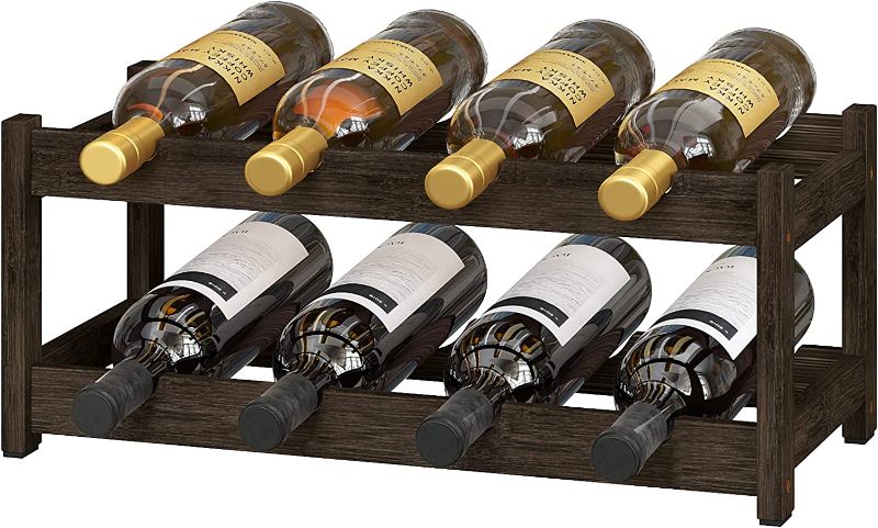 Photo 1 of  8-Bottle Counter Top Wine Rack - Black - **DOES NOT MATCH STOCK PHOTO SEE CLERK PHOTOS**