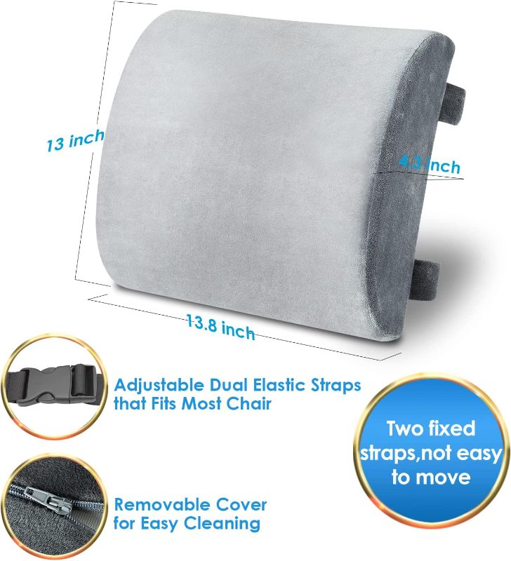 Photo 1 of Lumbar Support Pillow Grey