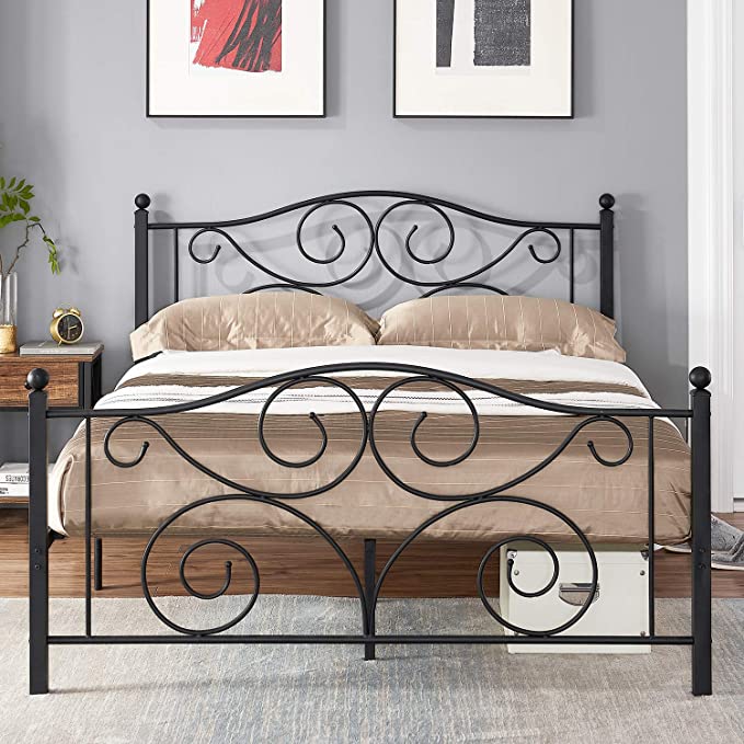 Photo 1 of [USED] VECELO Metal Bed Frame with Headboard and Footboard - Full