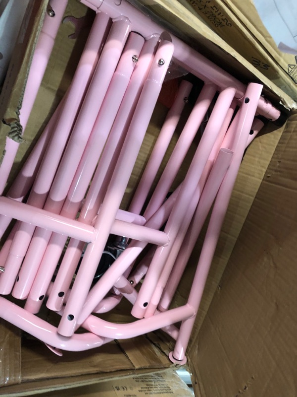 Photo 3 of [USED] Fishat Heavy Duty Double Rod Clothing Rack - Pink