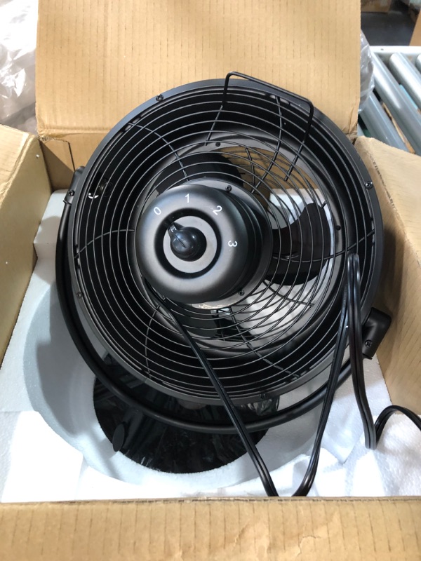 Photo 4 of [DAMAGE] Simple Deluxe Industrial Retro Pedestal Fan