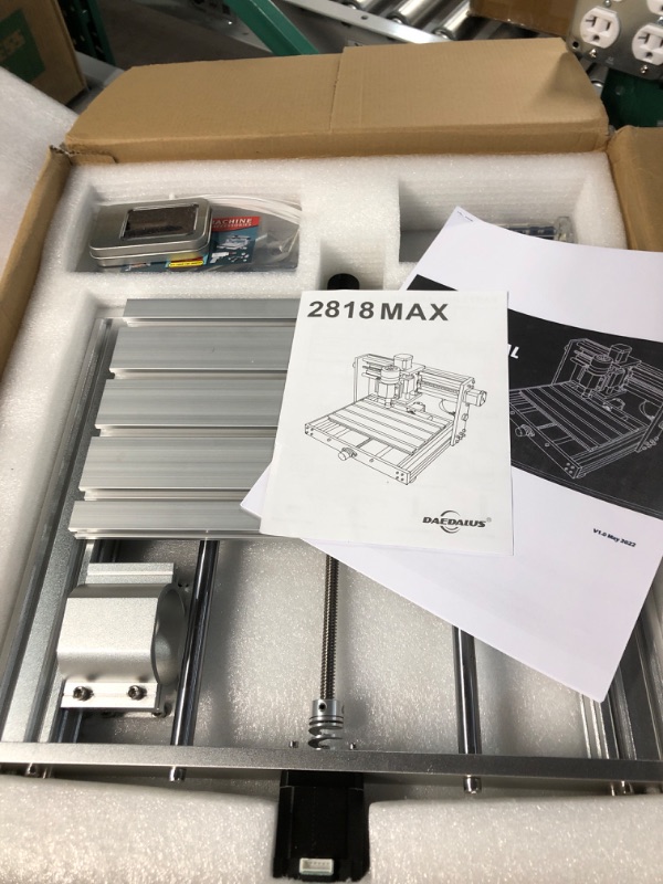 Photo 1 of DAEDALUS CNC Router Machine 2818 Max, 3 Axis, 200w Spindle, All Aluminum Frame