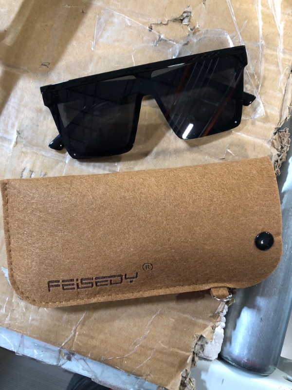 Photo 2 of FEISEDY Fashion Siamese Lens Sunglasses  Succinct Square Style UV400 B2470