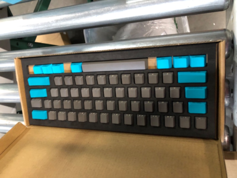 Photo 2 of Happy Balls PBT Keycaps Side/Front Print Keycap Set (Blue Gray Combo) 