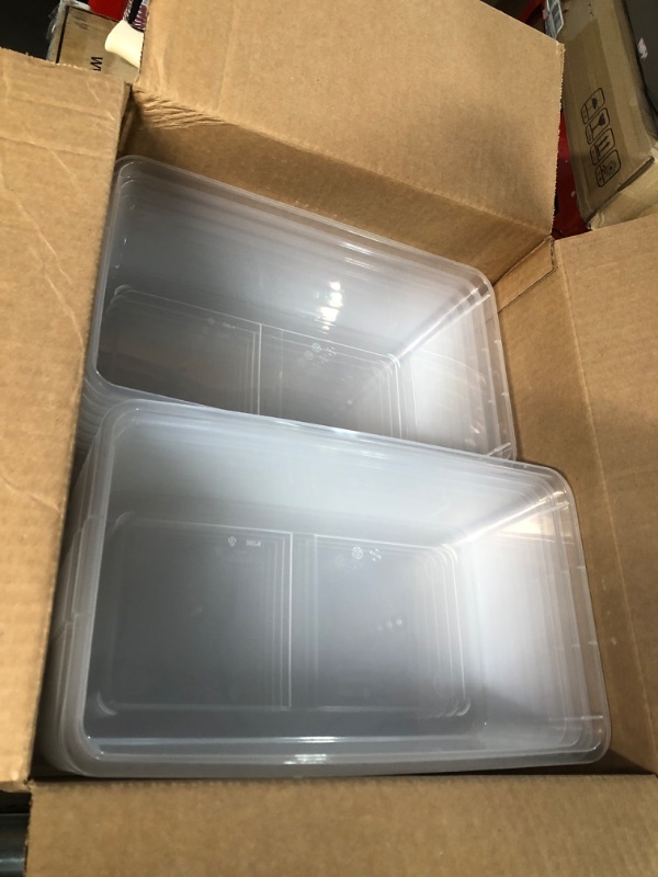 Photo 2 of *MISSING 4* IRIS 5 Quart Clear Storage Box, 20 Pack