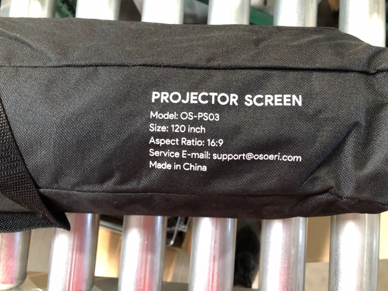 Photo 3 of Projector Screen with Stand 120 inch with Carry Bag