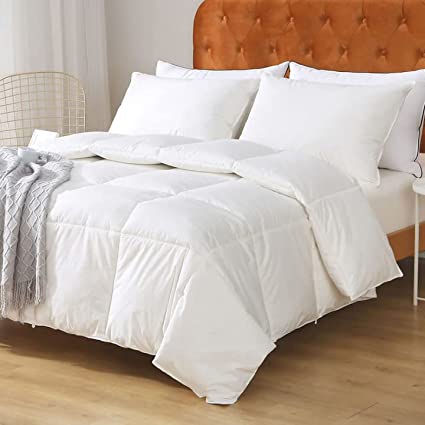 Photo 1 of  Duvet Insert for Hot Sleepers/Warm Sleepers -400 TC 750 Fill-Power Hotel Collection Comforter,Light Warmth 106x90