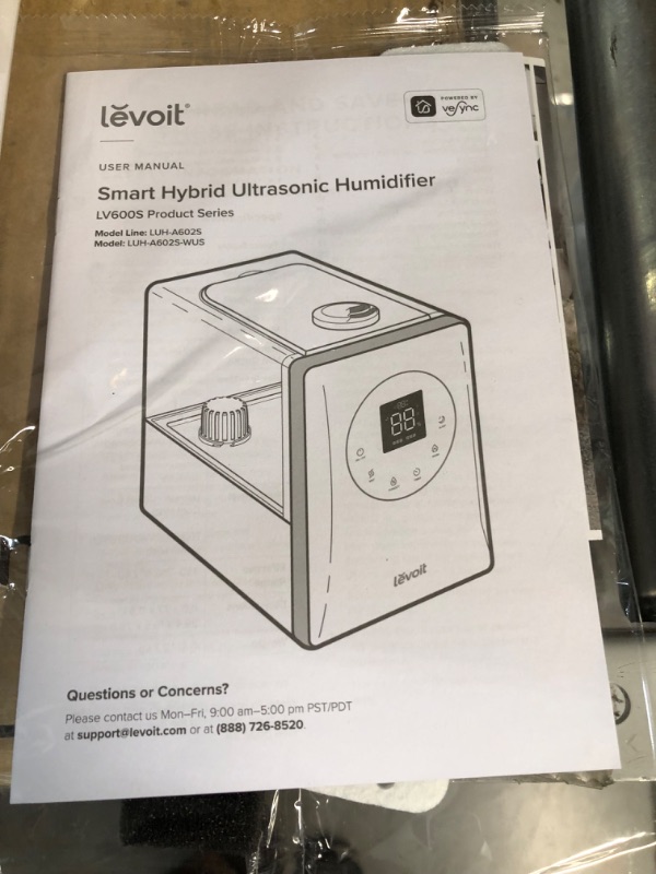 Photo 2 of ** PARTS ONLY ** LEVOIT Humidifiers for Bedroom Large Room Home