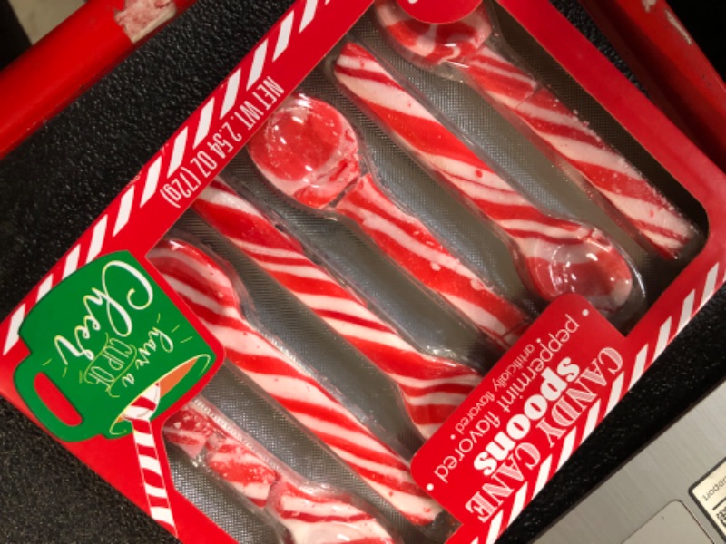 Photo 2 of *SEE NOTES* HILCO Peppermint flavored Candy Cane Spoons