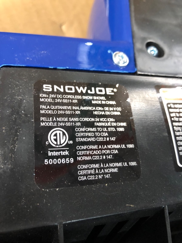 Photo 1 of 11 in. 24-Volt Cordless Snow Shovel Kit with 5.0 Ah Battery + Charger