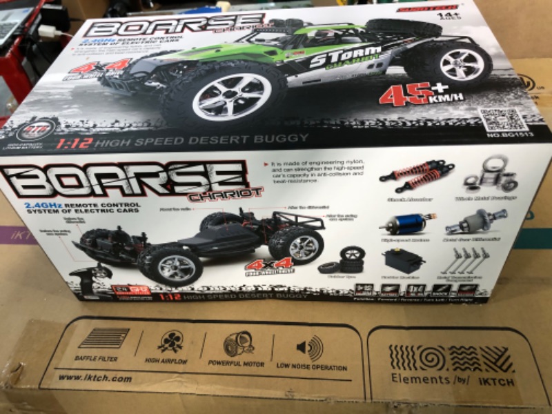 Photo 2 of FMTStore 1:12 Scale RC CAR Desert Buggy High Speed 30MPH+ 4x4 Fast Race Cars RTR Racing 4WD Electric Power 2.4GHz  (Assorted Color: Black, Gray)