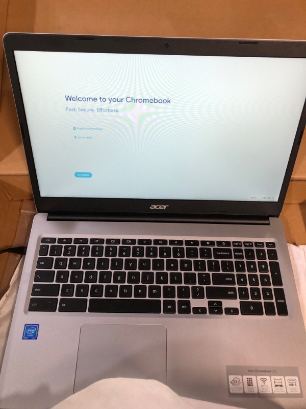 Photo 5 of Acer Chromebook 315 Chromebook Intel Celeron N4000 (1.10 GHz) 4 GB LPDDR4 Memory 32 GB Flash 15.6" Chrome OS