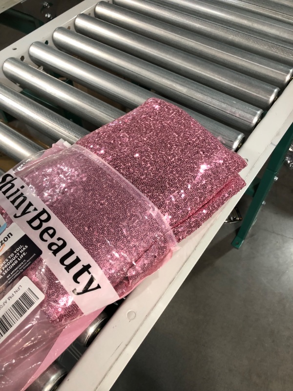 Photo 2 of 8 X 8, Ready to Dispatch,Shiny Pink Sequin Backdrops, Fuchsia Pink Sequin Photo Booth Backdrop, Party Backdrops,Wedding Backdrops, Sparkling Photography Prop 8FTx8FT Shiny Pink