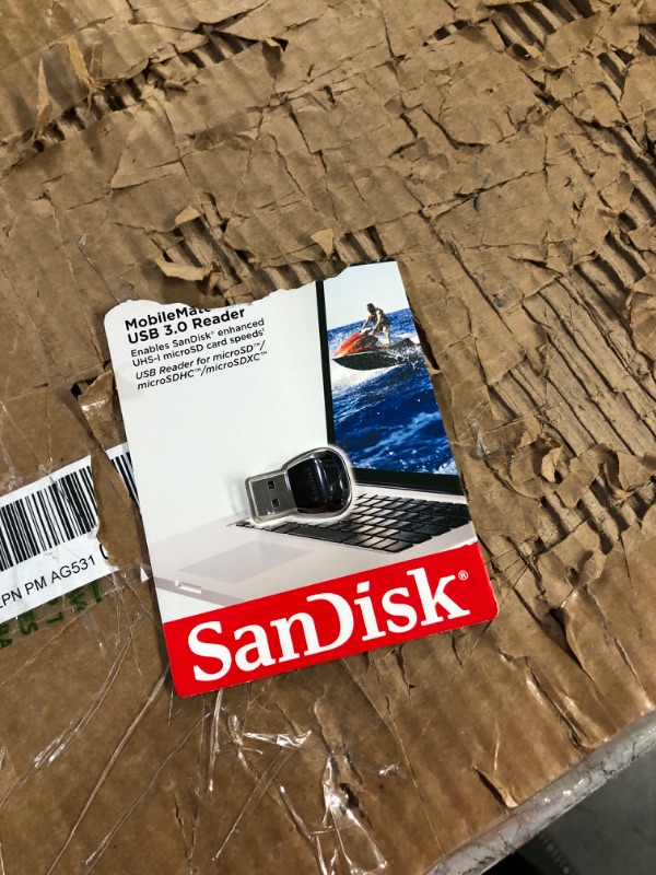 Photo 2 of DAMAGED BOX** SanDisk MobileMate USB 3.0 microSD Card Reader- SDDR-B531-GN6NN